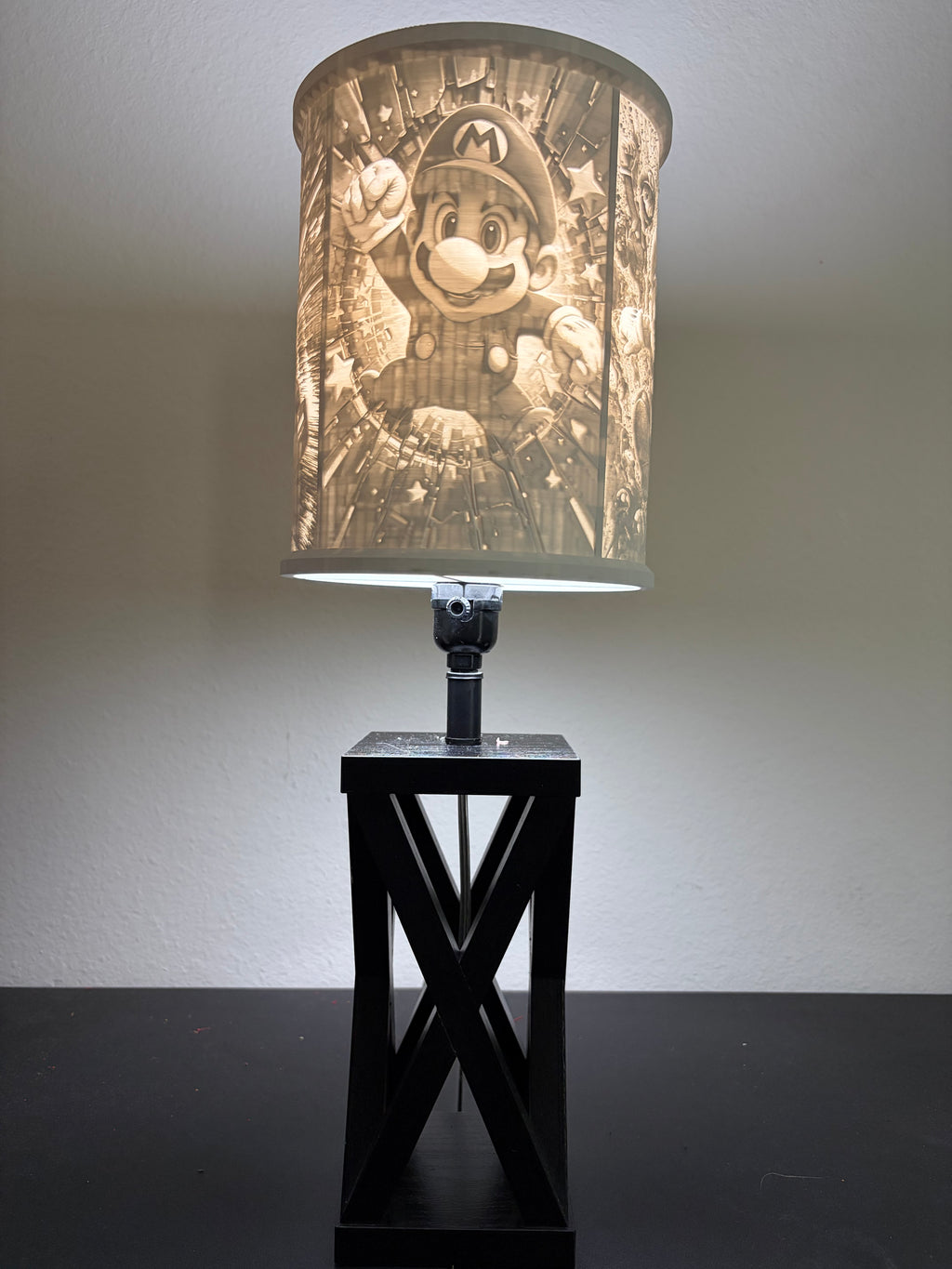Super Mario inspired gaming custom 3D-printed lampshade by Dream Layer Studios (image 1 of 4)