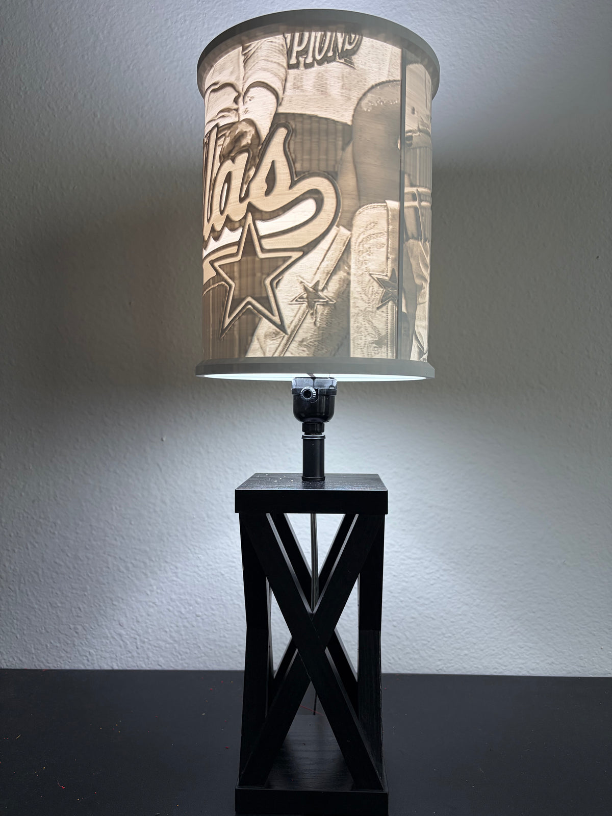 Dallas football inspired custom 3D-printed lampshade by Dream Layer Studios (image 3 of 3)