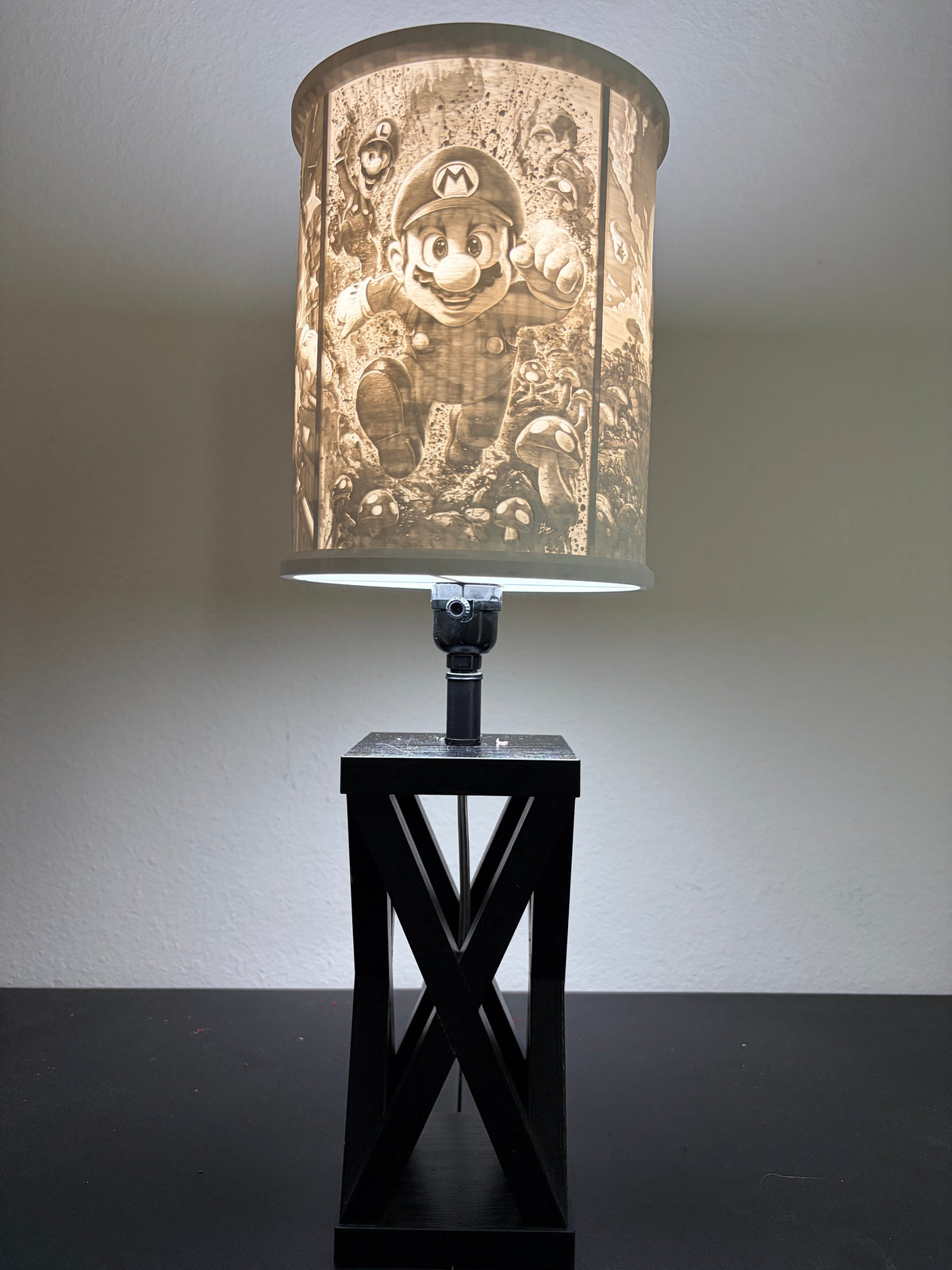 Super Mario inspired gaming custom 3D-printed lampshade by Dream Layer Studios (image 2 of 4)