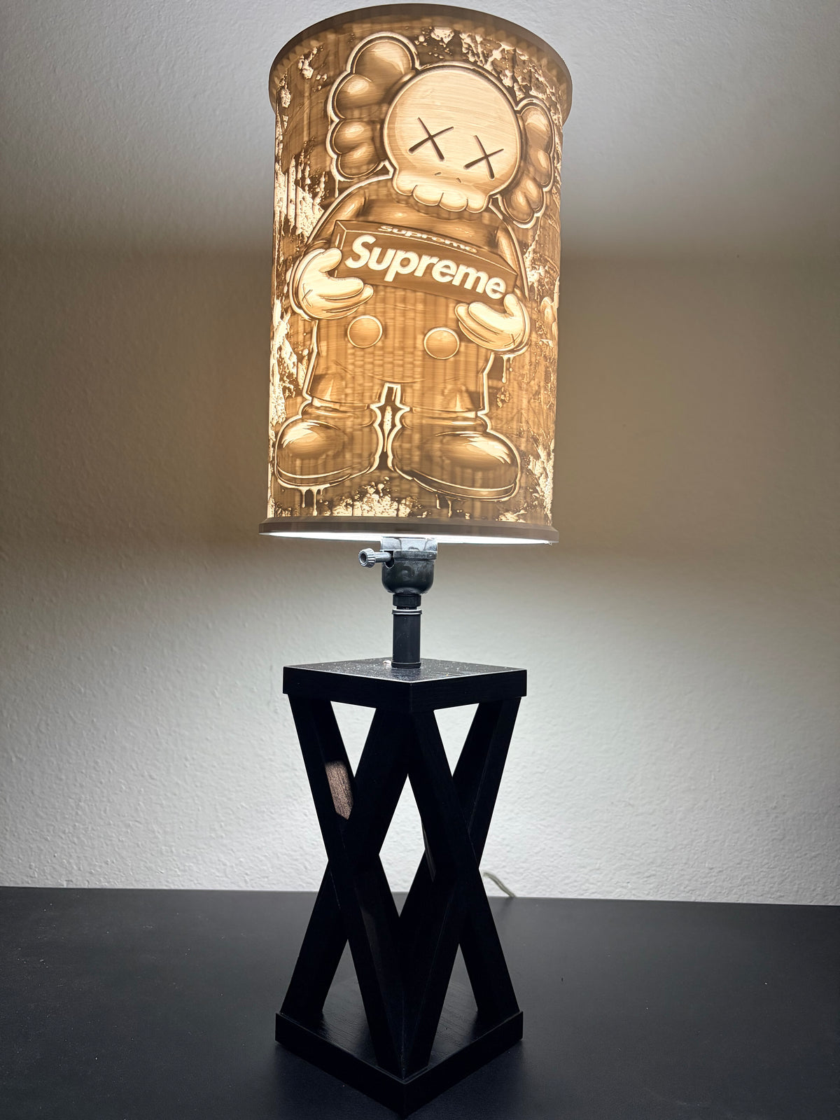 KAWS inspired art custom 3D-printed lampshade by Dream Layer Studios (image 1 of 3)
