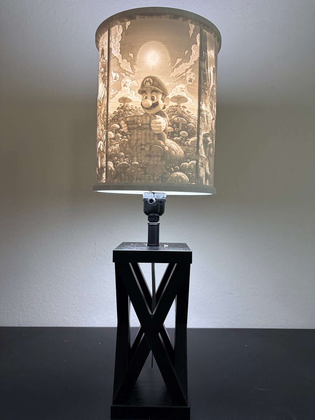 Super Mario inspired gaming custom 3D-printed lampshade by Dream Layer Studios (image 3 of 4)