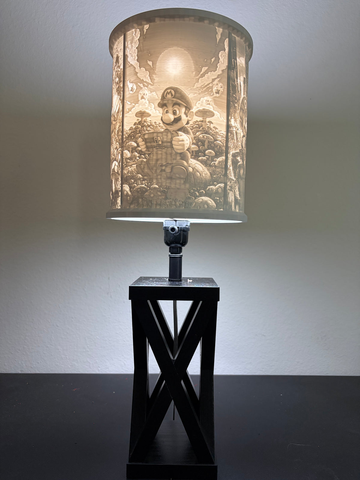 Super Mario inspired gaming custom 3D-printed lampshade by Dream Layer Studios (image 3 of 4)